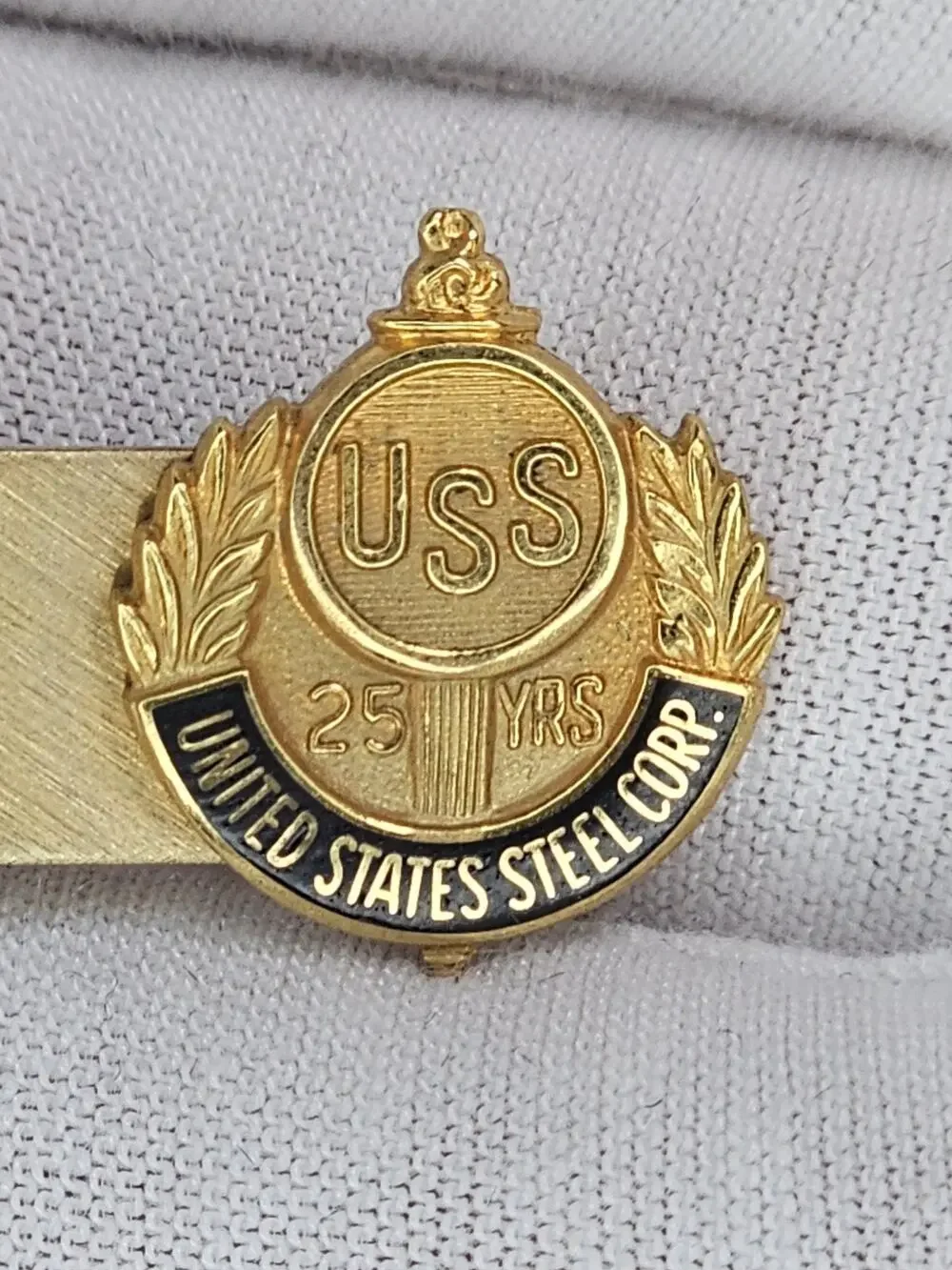 United States Steel Corporation Gold Filled Tie Clip